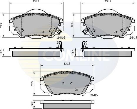 Comline CBP31679 - Komplet Pločica, disk-kočnica www.molydon.hr