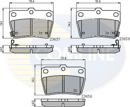 Comline CBP31134 - Komplet Pločica, disk-kočnica www.molydon.hr