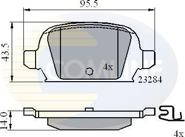 Comline CBP31135 - Komplet Pločica, disk-kočnica www.molydon.hr