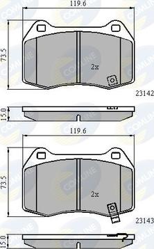 Comline CBP31258 - Komplet Pločica, disk-kočnica www.molydon.hr