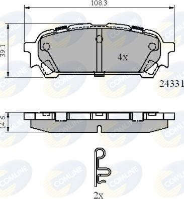 Comline CBP31775 - Komplet Pločica, disk-kočnica www.molydon.hr