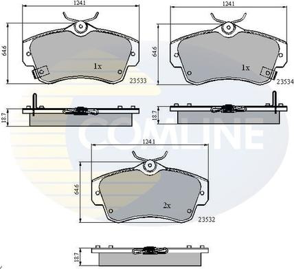 Comline CBP3894 - Komplet Pločica, disk-kočnica www.molydon.hr