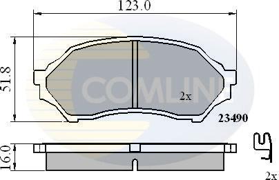 Comline CBP3817 - Komplet Pločica, disk-kočnica www.molydon.hr