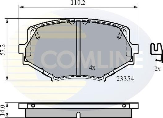 Comline CBP3820 - Komplet Pločica, disk-kočnica www.molydon.hr