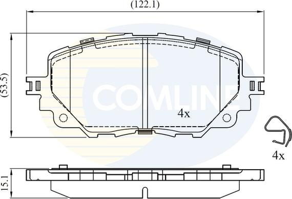 Comline CBP32447 - Komplet Pločica, disk-kočnica www.molydon.hr