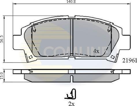 Comline CBP3713 - Komplet Pločica, disk-kočnica www.molydon.hr