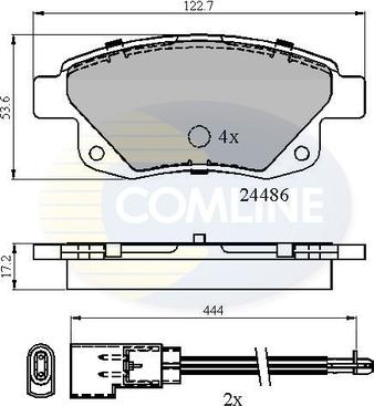 Comline CBP21554 - Komplet Pločica, disk-kočnica www.molydon.hr