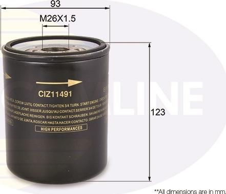 Comline CIZ11491 - Filter za ulje www.molydon.hr