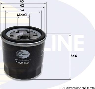 Comline CMZ11431 - Filter za ulje www.molydon.hr