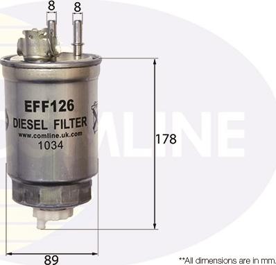 Comline EFF126 - Filter za gorivo www.molydon.hr