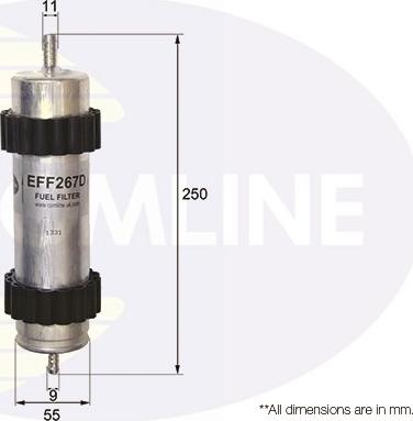 Comline EFF267D - Filter za gorivo www.molydon.hr