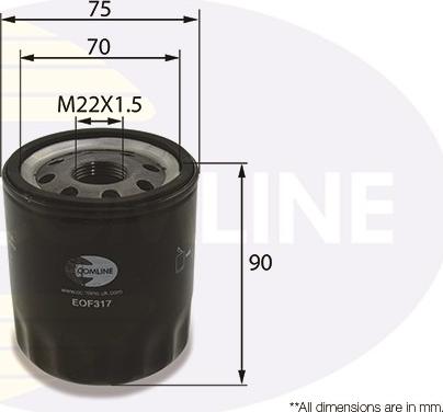 Comline EOF317 - Filter za ulje www.molydon.hr