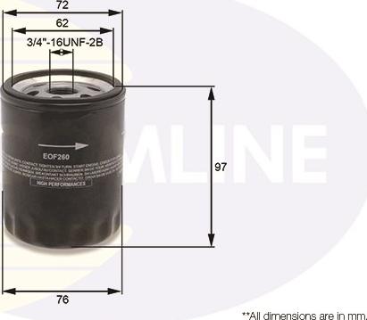 Comline EOF260 - Filter za ulje www.molydon.hr