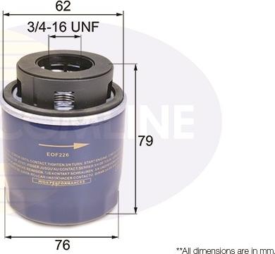 Comline EOF226 - Filter za ulje www.molydon.hr