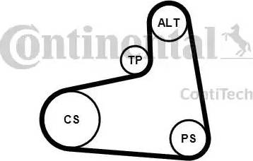 Continental 6PK906K1 - Garnitura klinastog rebrastog remena www.molydon.hr