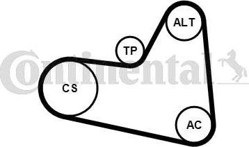 CONTITECH 6PK976K1 - Garnitura klinastog rebrastog remena www.molydon.hr