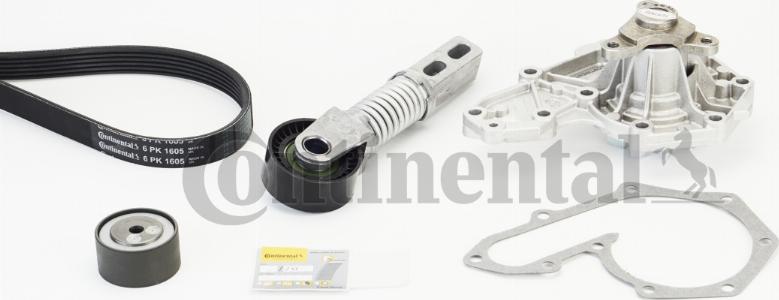 Contitech 6PK1605WP1 - Vodena pumpa + garnitura klinastog rebrastog remena www.molydon.hr