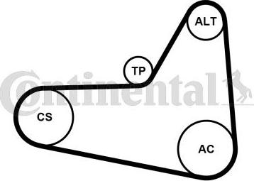 Continental 6PK1054K1 - Garnitura klinastog rebrastog remena www.molydon.hr