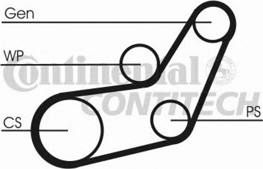 Contitech 6 PK 1059 ELAST T1 - Garnitura klinastog rebrastog remena www.molydon.hr