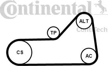 Continental 6PK1153K1 - Garnitura klinastog rebrastog remena www.molydon.hr