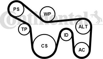 Contitech 6PK1715K1 - Garnitura klinastog rebrastog remena www.molydon.hr