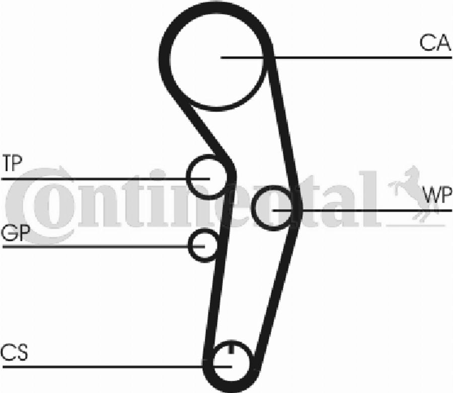 Contitech CT 956 - Zupčasti remen  www.molydon.hr