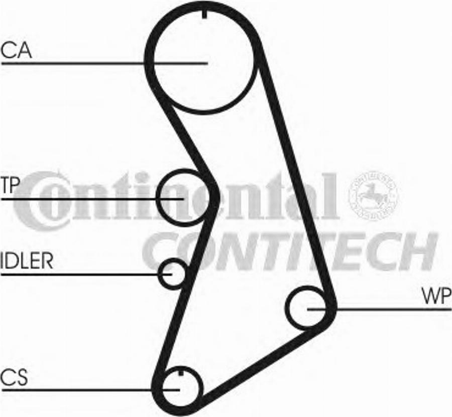 Contitech CT909K8 - Zupčasti remen  www.molydon.hr