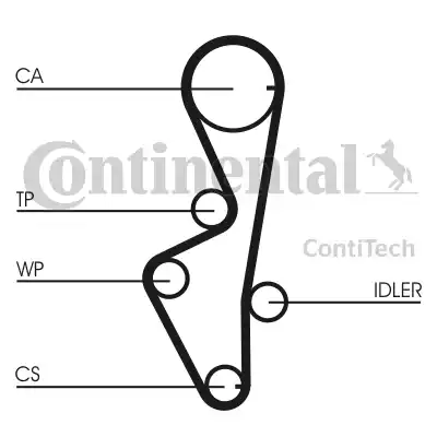 Continental CT916 - Zupčasti remen  www.molydon.hr