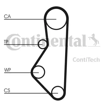 Continental CT586 - Zupčasti remen  www.molydon.hr