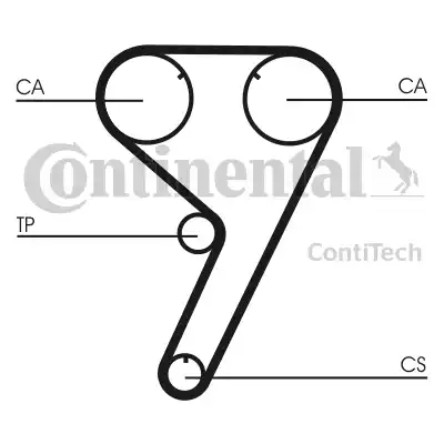 Continental CT608 - Zupčasti remen  www.molydon.hr