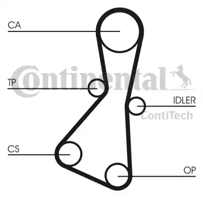 Continental CT614 - Zupčasti remen  www.molydon.hr