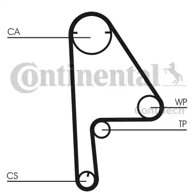 Continental CT 1081 - Zupčasti remen  www.molydon.hr