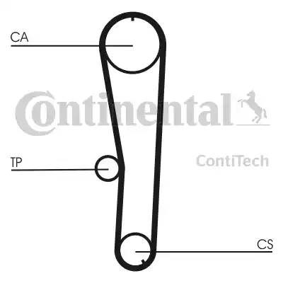 Continental CT 1072 - Zupčasti remen  www.molydon.hr