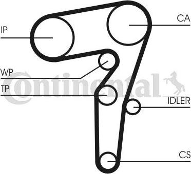 CONTITECH CT 1155 - Zupčasti remen  www.molydon.hr