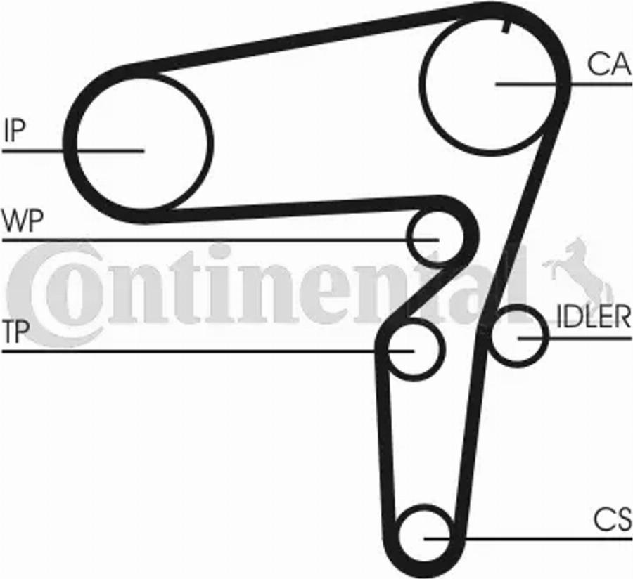 CONTITECH CT1105K1 - Komplet zupčastog remena www.molydon.hr