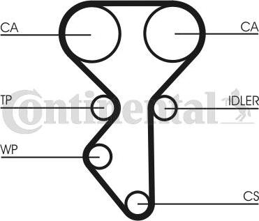 CONTITECH CT 1137 - Zupčasti remen  www.molydon.hr