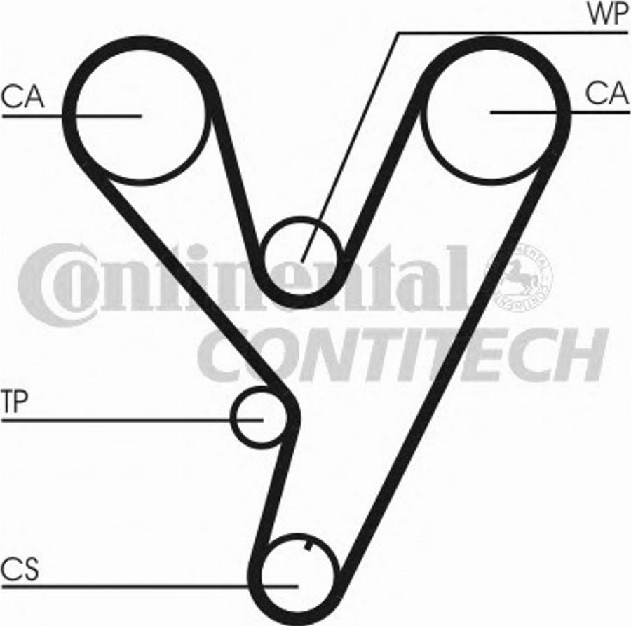 Contitech CT814 - Zupčasti remen  www.molydon.hr