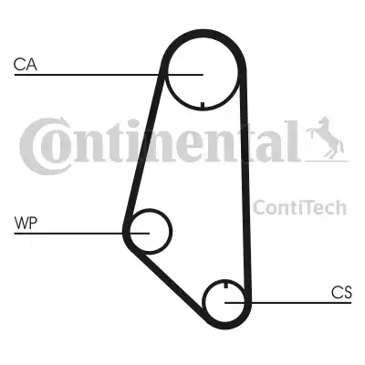 Continental CT732 - Zupčasti remen  www.molydon.hr