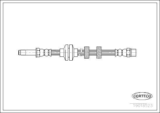 Corteco 19018523 - Kočiono crijevo, lajtung www.molydon.hr