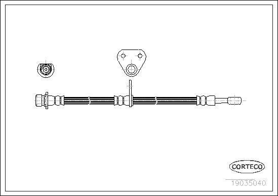 Corteco 19035040 - Kočiono crijevo, lajtung www.molydon.hr
