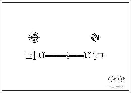 Corteco 19035031 - Kočiono crijevo, lajtung www.molydon.hr