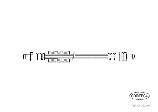 Corteco 19035894 - Kočiono crijevo, lajtung www.molydon.hr
