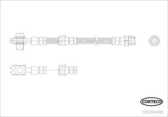 Corteco 19036496 - Kočiono crijevo, lajtung www.molydon.hr