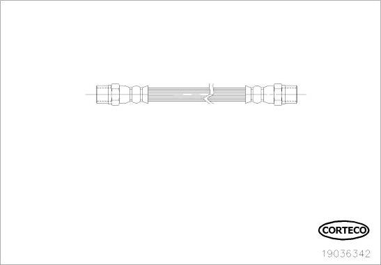 Corteco 19036342 - Kočiono crijevo, lajtung www.molydon.hr