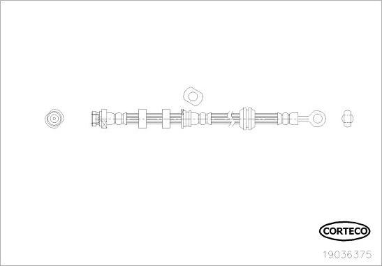 Corteco 19036375 - Kočiono crijevo, lajtung www.molydon.hr