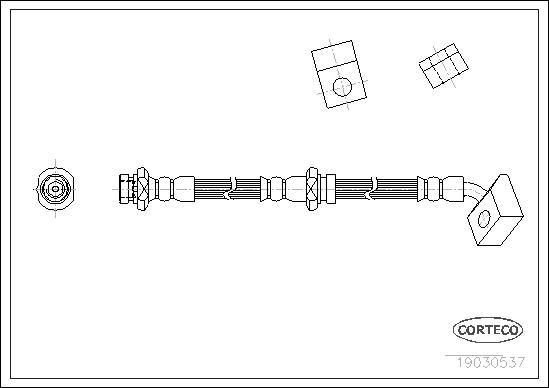 Corteco 19030537 - Kočiono crijevo, lajtung www.molydon.hr