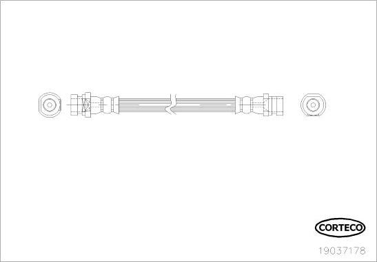 Corteco 19037178 - Kočiono crijevo, lajtung www.molydon.hr