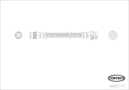 Corteco 19037177 - Kočiono crijevo, lajtung www.molydon.hr