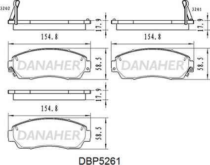 Japanparts JPA434AF - Komplet Pločica, disk-kočnica www.molydon.hr