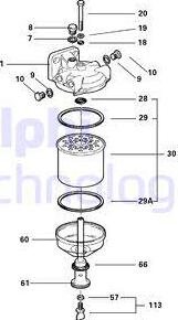 Delphi 5836B325 - Filter za gorivo www.molydon.hr